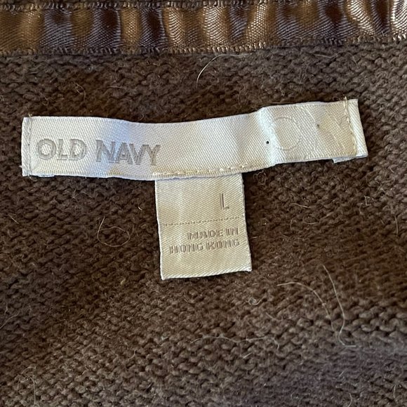 Old Navy Cabled Crew Sweater - Chocolate - Picture 3 of 3